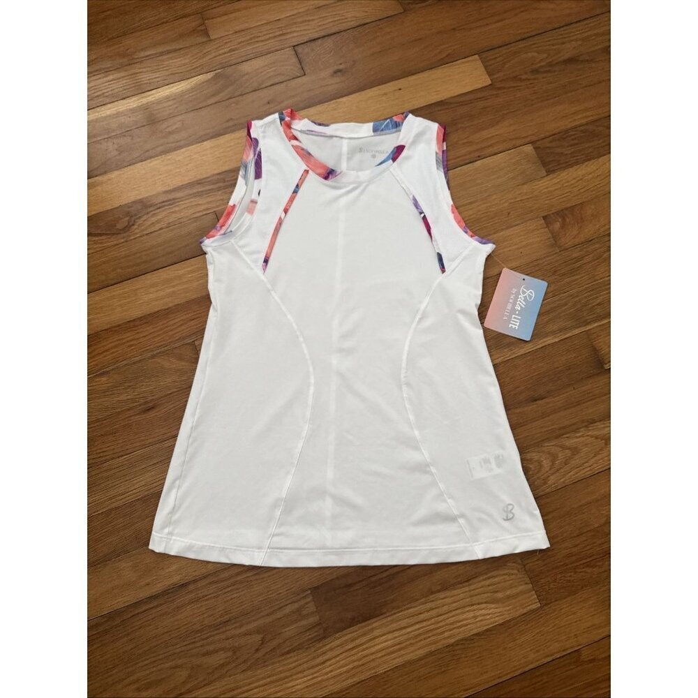 Sofibella Women's Bella Lite Upf 50 Stretch Active Tank Top Size M